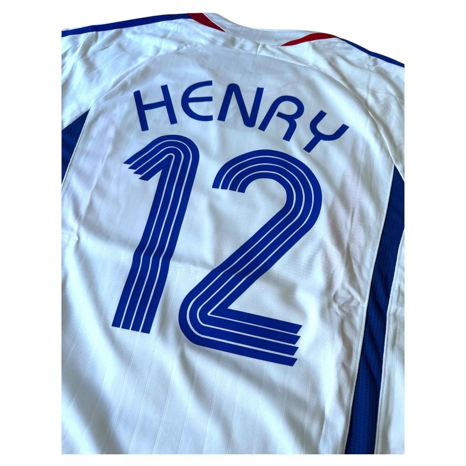 2006 World Cup France Away Jersey No.12 Henry Size L