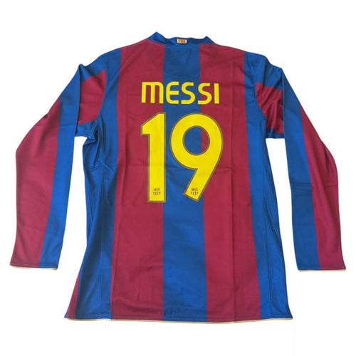 Barcelona 07/08 Lionel Messi ‘19’ Home Long Sleeve Jersey